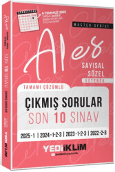 ALES Master Serisi Sayısal Sözel Yetenek Tamamı Çözümlü Son 10 Sınav Çıkmış Sorular - Yediiklim Yayınları