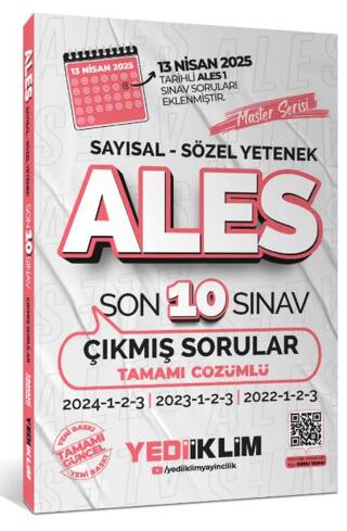 ALES Master Serisi Sayısal - Sözel Yetenek Tamamı Çözümlü Son 10 Sınav Çıkmış Sorular - 1