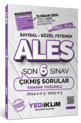 ALES Master Serisi Sayısal - Sözel Yetenek Tamamı Çözümlü Son 6 Sınav Çıkmış Sorular - 1