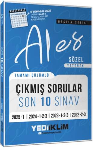 ALES Master Serisi Sözel Yetenek Tamamı Çözümlü Son 10 Sınav Çıkmış Sorular - 1