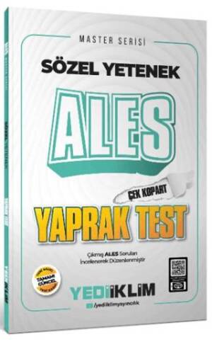 Ales Sözel Yetenek Çek Kopart Yaprak Test - 1
