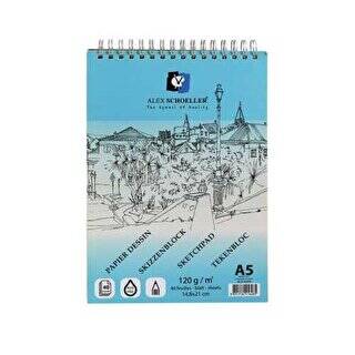 Alex Schoeller Eskiz Blok Defter 120gr A5 40 Yaprak ALX-0285 - 1