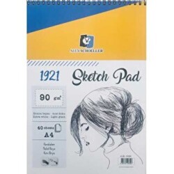 Alex Schoeller Sketch Pad Eskiz Defteri 90gr A4 40 Yaprak ALX-0526 - Alex Schoeller