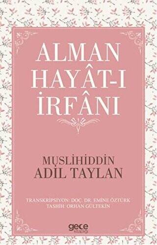 Alman Hayat-ı İrfanı - 1
