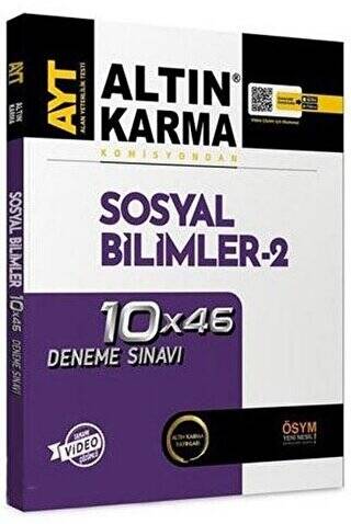 Altın Karma AYT Sosyal Bilimler-2 Branş Deneme - 1