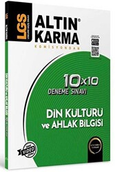 Altınkarma LGS 8. Sınıf  Din Kütürü ve Ahlak Bilgisi  10x10 Branş Deneme - Altın Karma Yayınları - Bayilik