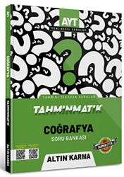 Altınkarma Tahminmatik AYT  Coğrafya  Soru Bankası - Altın Karma Yayınları - Bayilik
