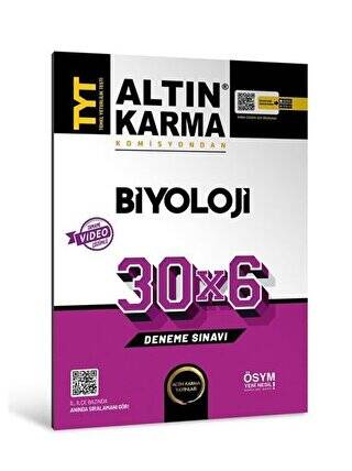 Altınkarma TYT Biyoloji 30x6 Deneme Sınavı 2023 - 1