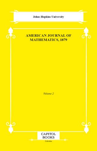 American Journal of Mathematics, 1879 - 1