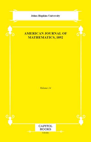 American Journal of Mathematics, 1892 - 1