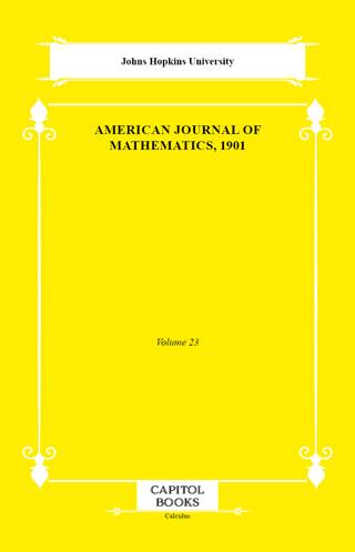 American Journal of Mathematics, 1901 - 1