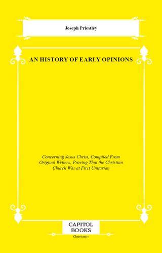 An History of Early Opinions - 1