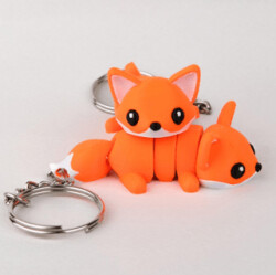 Anahtarlık Charm Çanta Süsü-Tilki - Bcoverart