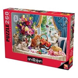 Anatolian Puzzle 260 Parça Enerjik Kediler - Anatolian