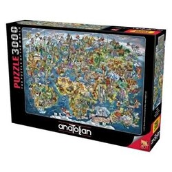 Anatolian Puzzle 3000 Parça Harika Dünya - Anatolian