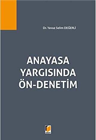 Anayasa Yargısında Ön-Denetim - 1