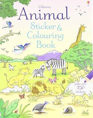 Animal Sticker Colouring Book - 1