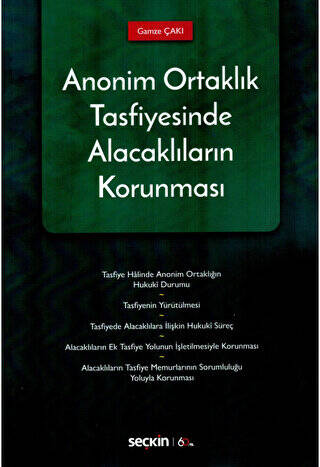 Anonim Ortaklık Tasfiyesinde Alacaklıların Korunması - 1