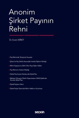 Anonim Şirket Payının Rehni - 1
