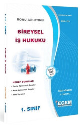 AÖF 1. Sınıf Bireysel İş Hukuku Güz Dönemi 1. Dönem Konu Anlatımlı Soru Bankası  175 - Egem Eğitim Yayınları