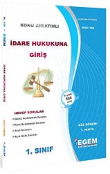 AÖF 1. Sınıf İdare Hukukuna Giriş Güz Dönemi 1. Yarıyıl Tüm Dersler Konu Anlatımlı Soru Bankası 189 - 1