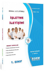 AÖF 1. Sınıf İşletme İletişimi Konu Anlatımlı Kod: 1182 - Egem Eğitim Yayınları