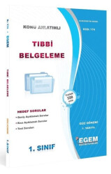 AÖF 1. Sınıf Tıbbi Belgeleme Güz Dönemi 1. Yarıyıl Konu Anlatımlı Soru Bankası  174 - Egem Eğitim Yayınları
