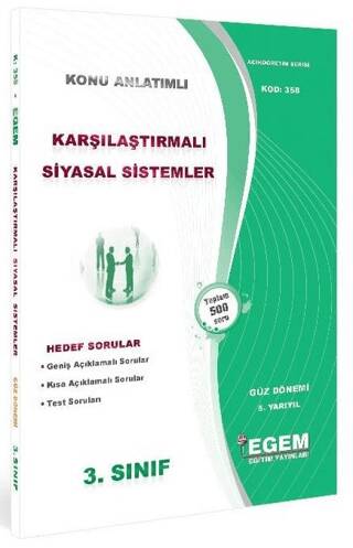AÖF 3. Sınıf Karşılaştırmalı Siyasal Sistemler Güz Dönemi 5. Yarıyıl Konu Anlatımlı Soru Bankası - 1