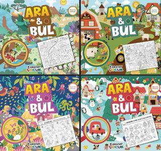 Ara ve Bul - Gizli Resimleri Bul-4’lü Seri Macera-Keşif-Sürpriz-Eğlence Dolu Bulmacalar - 1