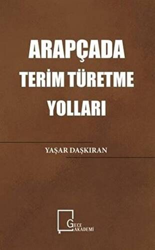 Arapçada Terim Türetme Yolları - 1