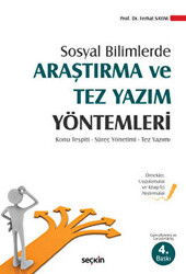 Araştırma ve Tez Yazım Yöntemleri - 1