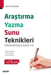 Araştırma, Yazma ve Sunu Teknikleri - 1