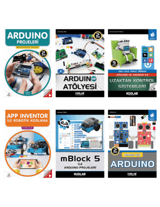 Arduino Programlama Eğitim Seti 6 Kitap Takım - 1