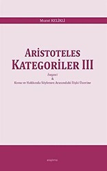 Aristoteles Kategoriler 3 - 1