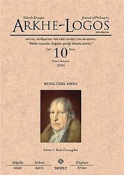 Arkhe - Logos Felsefe Dergisi Sayı: 10 Güz 2020 - 1