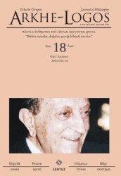 Arkhe-Logos Felsefe Dergisi Sayı: 18 Güz 2025 - 1