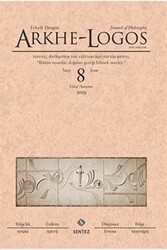 Arkhe - Logos Felsefe Dergisi Sayı: 8 Güz 2019 - 1