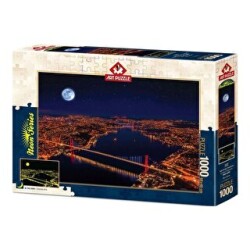 Art Puzzle Üç Köprü Bosphorus 1000 Parça Neon Puzzle 5239 - Art Puzzle