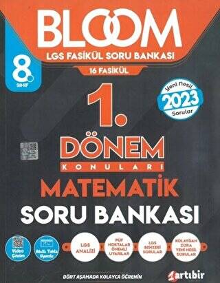 Artıbir Yayınları 8. Sınıf Matematik BLOOM 1. Dönem Soru Bankası - 1