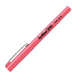 Artline 200N Fine Keçe Uçlu Yazı Kalemi Uç 0.4 Mm Pembe - Artline