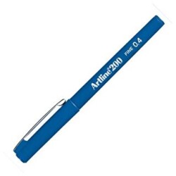 Artline 200N Fine Keçe Uçlu Yazı Kalemi Uç 0.4 Mm Royal Mavi - Artline