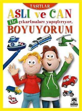 Aslı ve Can ile Çıkartmaları Yapıştırıyor, Boyuyorum Taşıtlar - 1