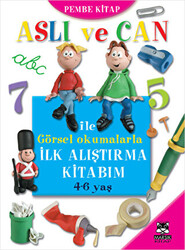 Aslı ve Can ile Görsel Okumalarla İlk Alıştırma Kitabım - Pembe Kitap - 1