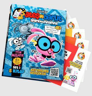 Ateş ile Barut Yeni Misafir Ar 4D Animasyonlu Kitap Set 1 - 1