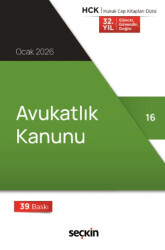 Avukatlık Kanunu Cep Kitabı - Seçkin Yayıncılık