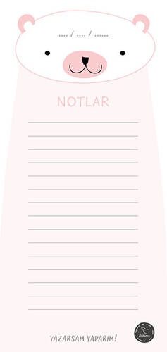 Ayıcık Notlar - Bloknot - 1