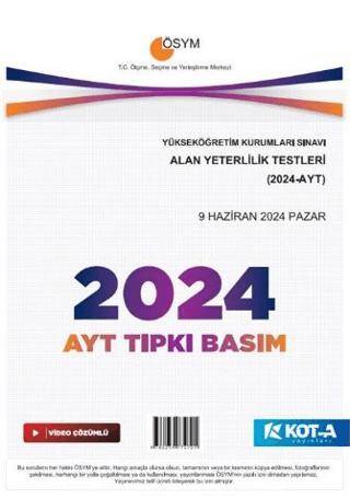AYT 2024 Tıpkı Basım - 1