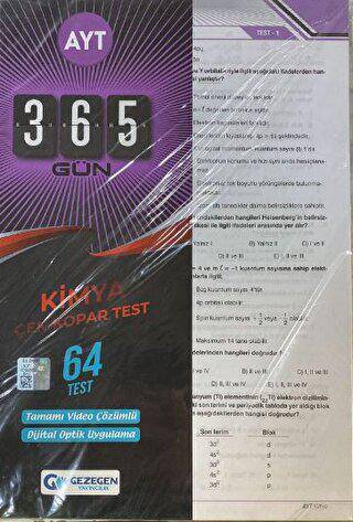 AYT 365 Gün Kimya 64 Yaprak Test - 1