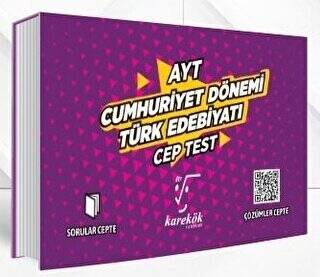 AYT Cep Test Cumhuriyet Dönemi Türk Edebiyatı - 1