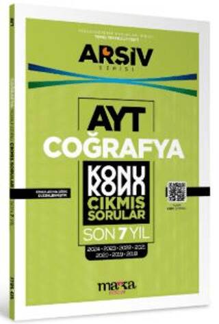 AYT Coğrafya Konu Konu Çıkmış Sorular Son 7 Yıl - 1